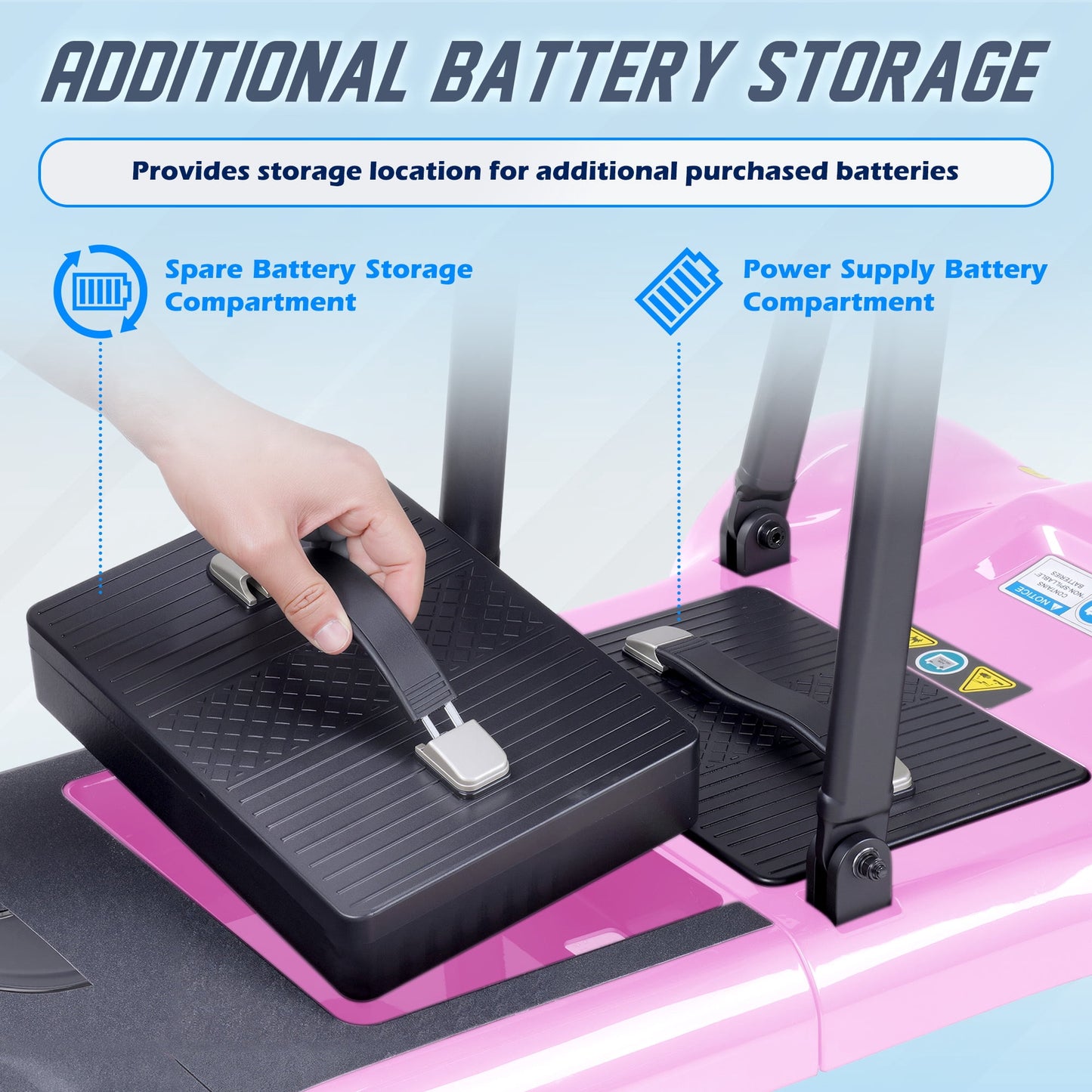 REARFIT Lightweight 4 Wheel Mobility Scooter for Seniors, Cruise Airport Approved, 43lb Foldable Mobility Scooter with Removable Lithium Battery for 12.4 Miles Travel, 300lbs Capacity, Pink