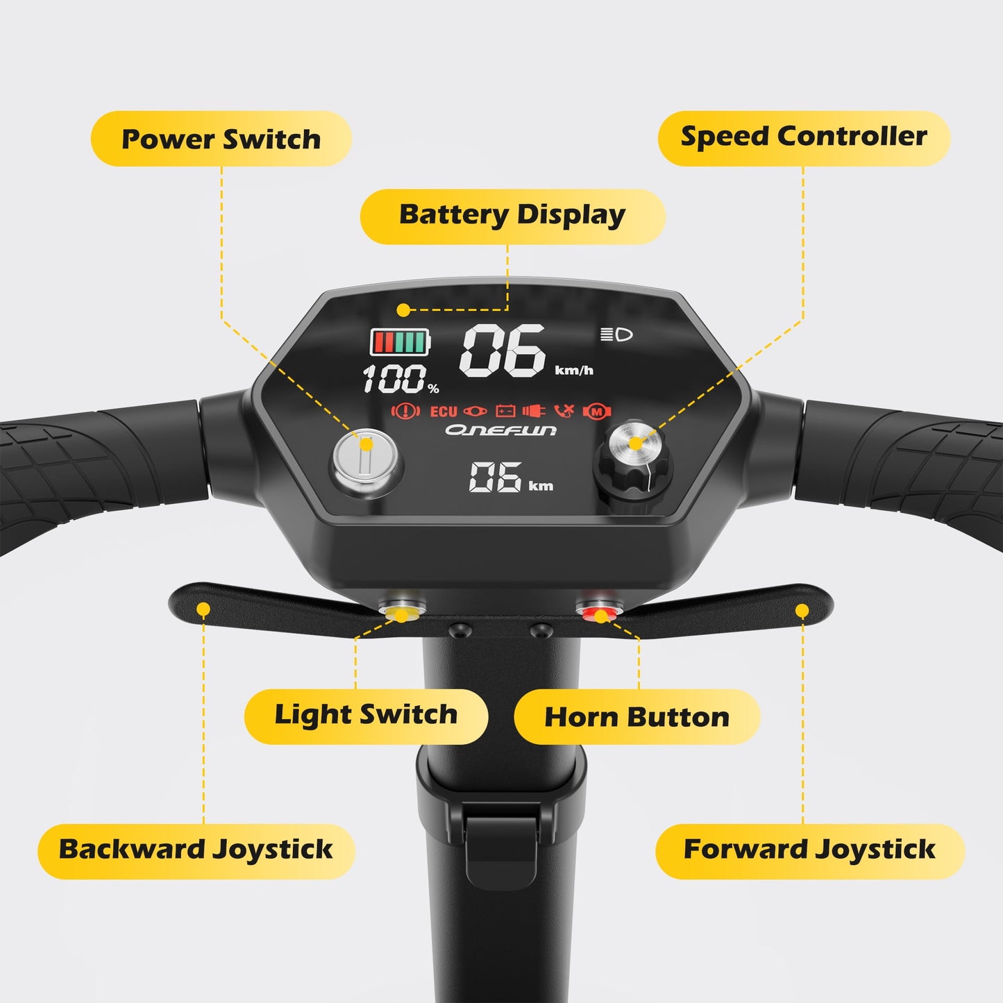 EAGLOG YL-985s Foldable Mobility Scooter for Seniors, 43Lbs Lightweight Aluminum Electric Wheelchair, 1 Lithium Battery, Black
