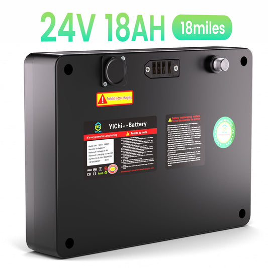 EAGLOG 24V 18AH Replacement Lithium Battery for YL-985 Mobility Scooters, 18 Miles Range, Black